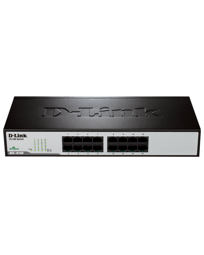 D-Link DES-1016D 16-Port Desktop Ethernet Switch